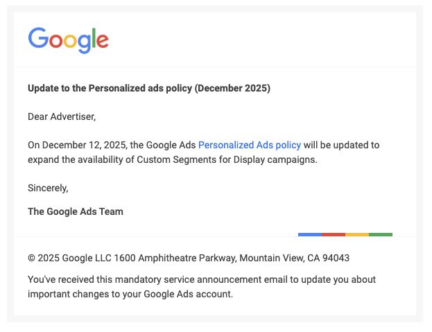 Google Unveils Game-Changing Custom Segment Expansion for Restricted Display Campaigns—What This Means for Advertisers!