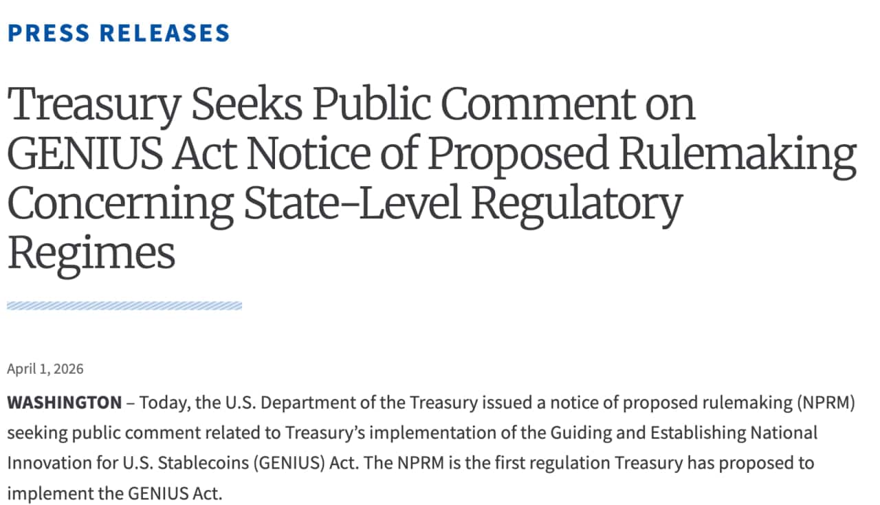 US Treasury Provokes Debate: Will State-Level Stablecoin Rules Spark Financial Revolution or Regulatory Chaos?
