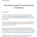 Is Google Ads Secretly Enrolling You in Conversion-Based Customer Lists Without Consent?