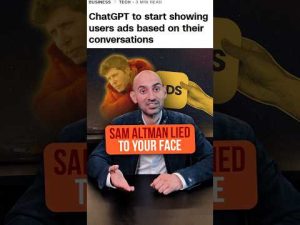 ChatGPT Ads Were Always Coming. Here's Why. #shorts