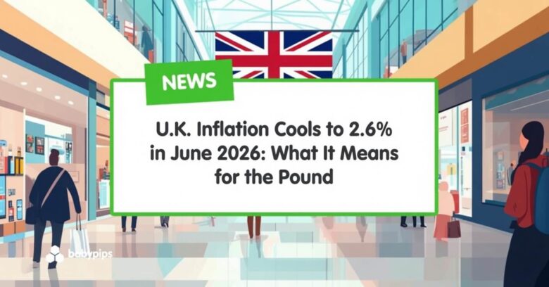 UK Inflation Drops to 2.6% in June 2026—Is This the Turning Point for the Pound?