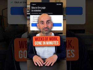 Build a Landing Page With AI Fast #shorts