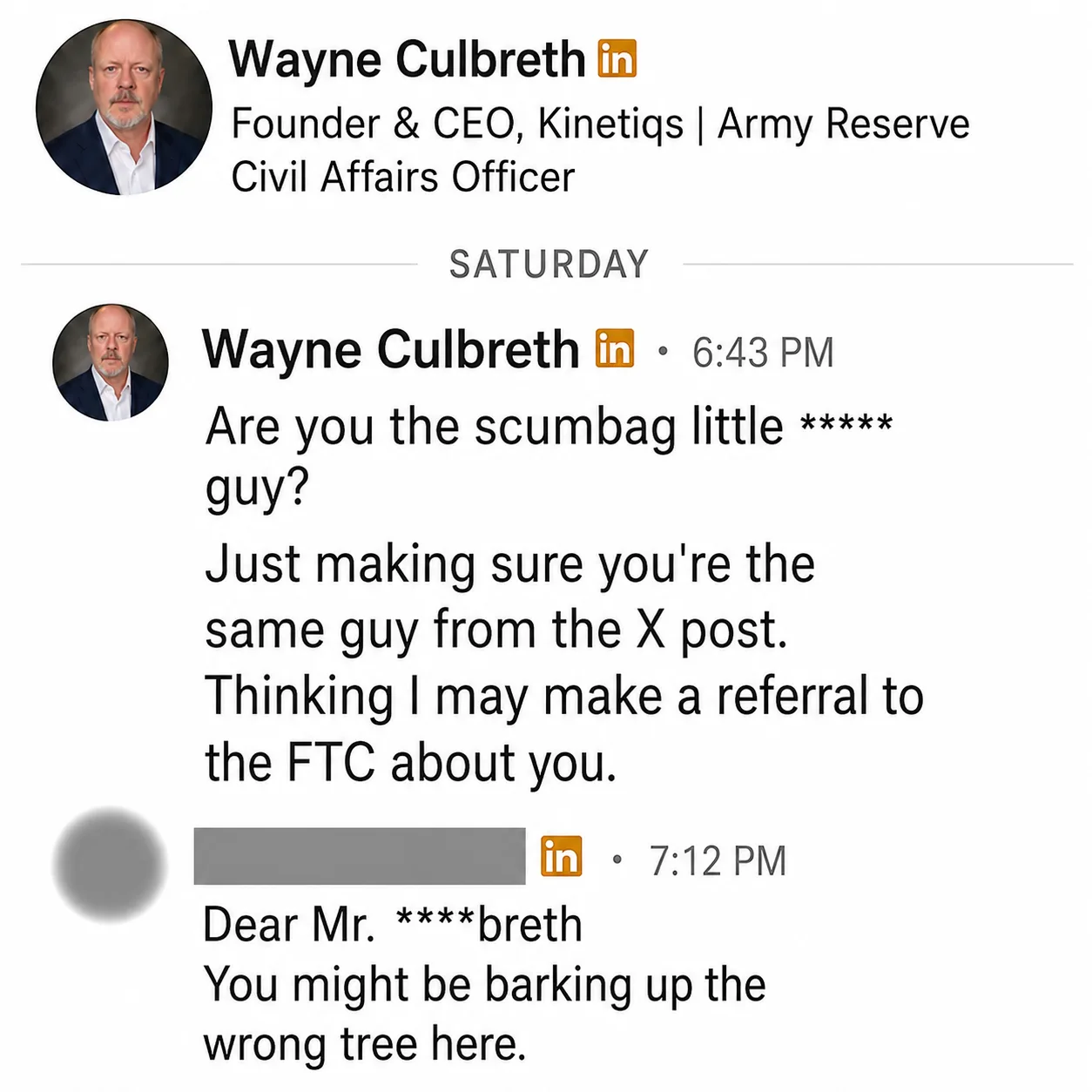 When a Private Message Explodes: The Shocking Social Media Fallout of Wayne Culbreth